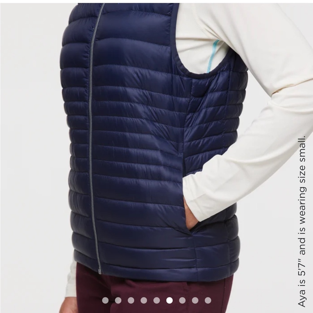 Cotopaxi Women’s XL Fuego Down Insulated Puff Vest Navy Blue Maritime NWT - Picture 13 of 15
